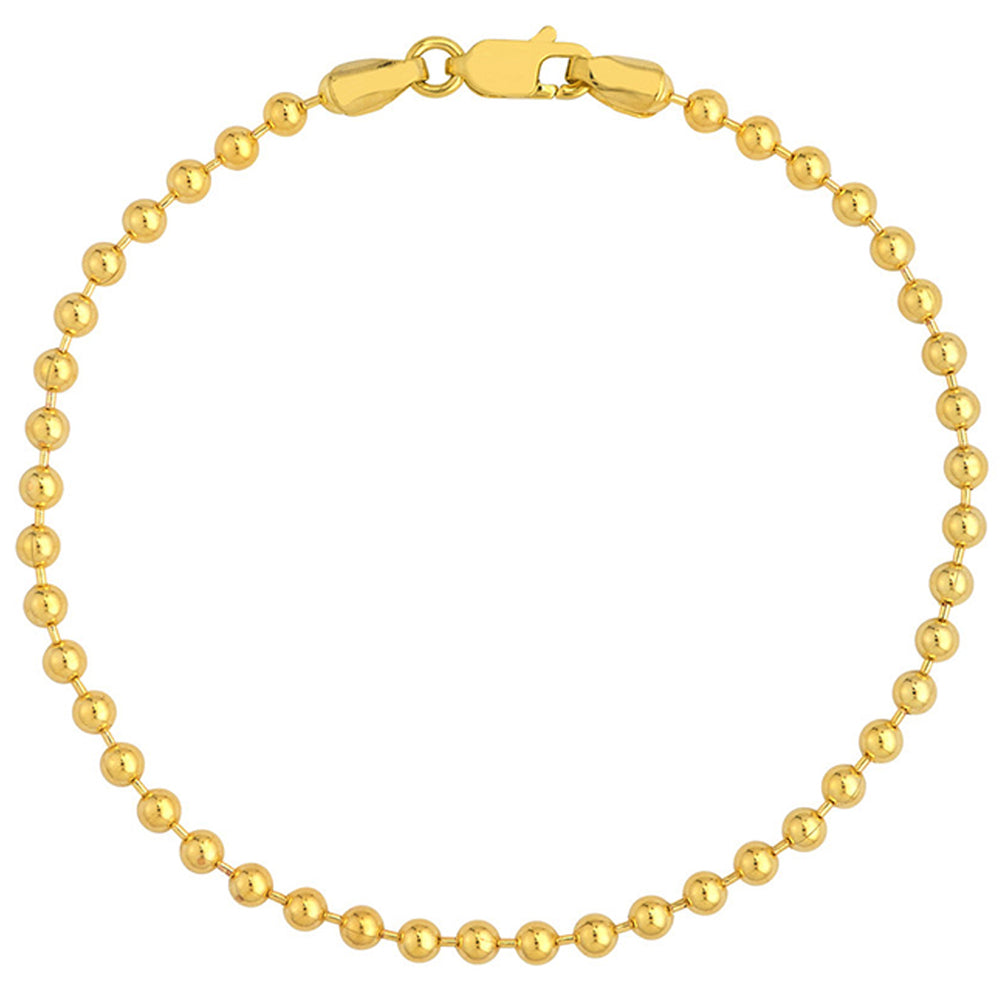 Julez Bryant 14k Gold Ball Chain Bracelet