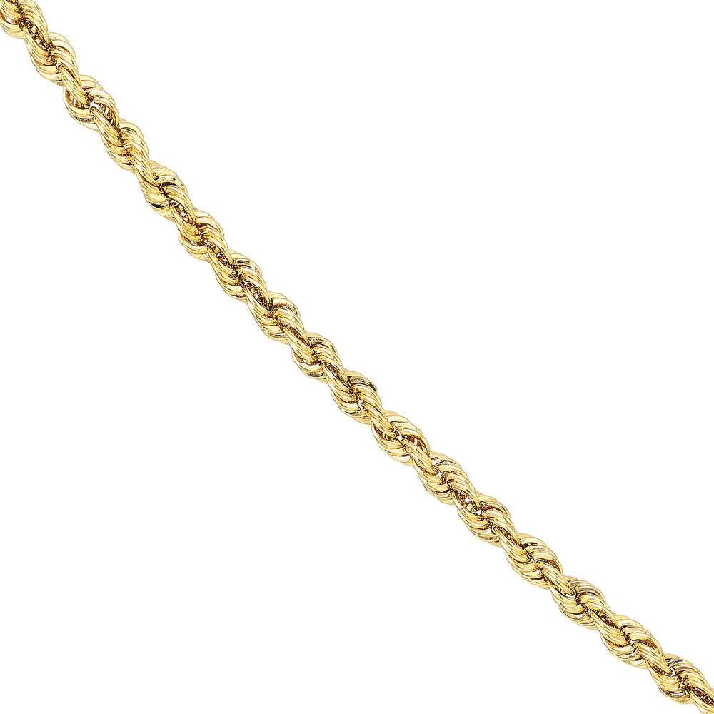 Gold Rope Chain Necklace in Yellow, Rose or White Gold