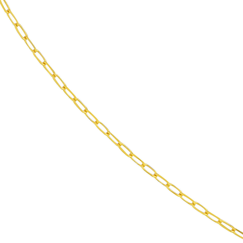 18 Lock Necklace in 14k Yellow Gold (1.1 mm)
