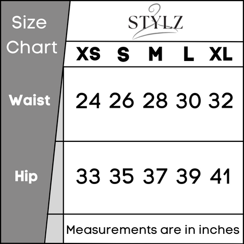 bottoms size chart – Stylz