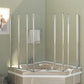 Cabina de baie, 120 x 140 cm, sticla securizata, transparent