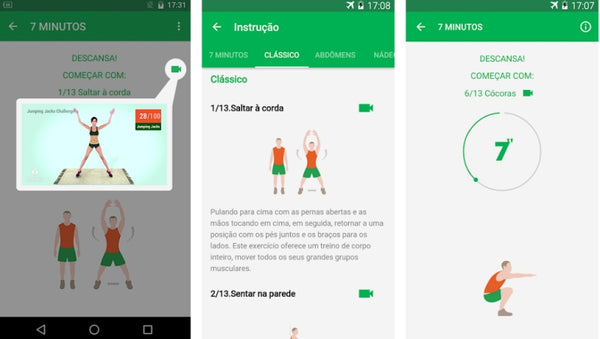 7 aplicativos de exercícios físicos gratuitos 7 minutos exercicios
