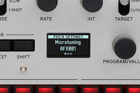 Microtuning lets you freely create scales.