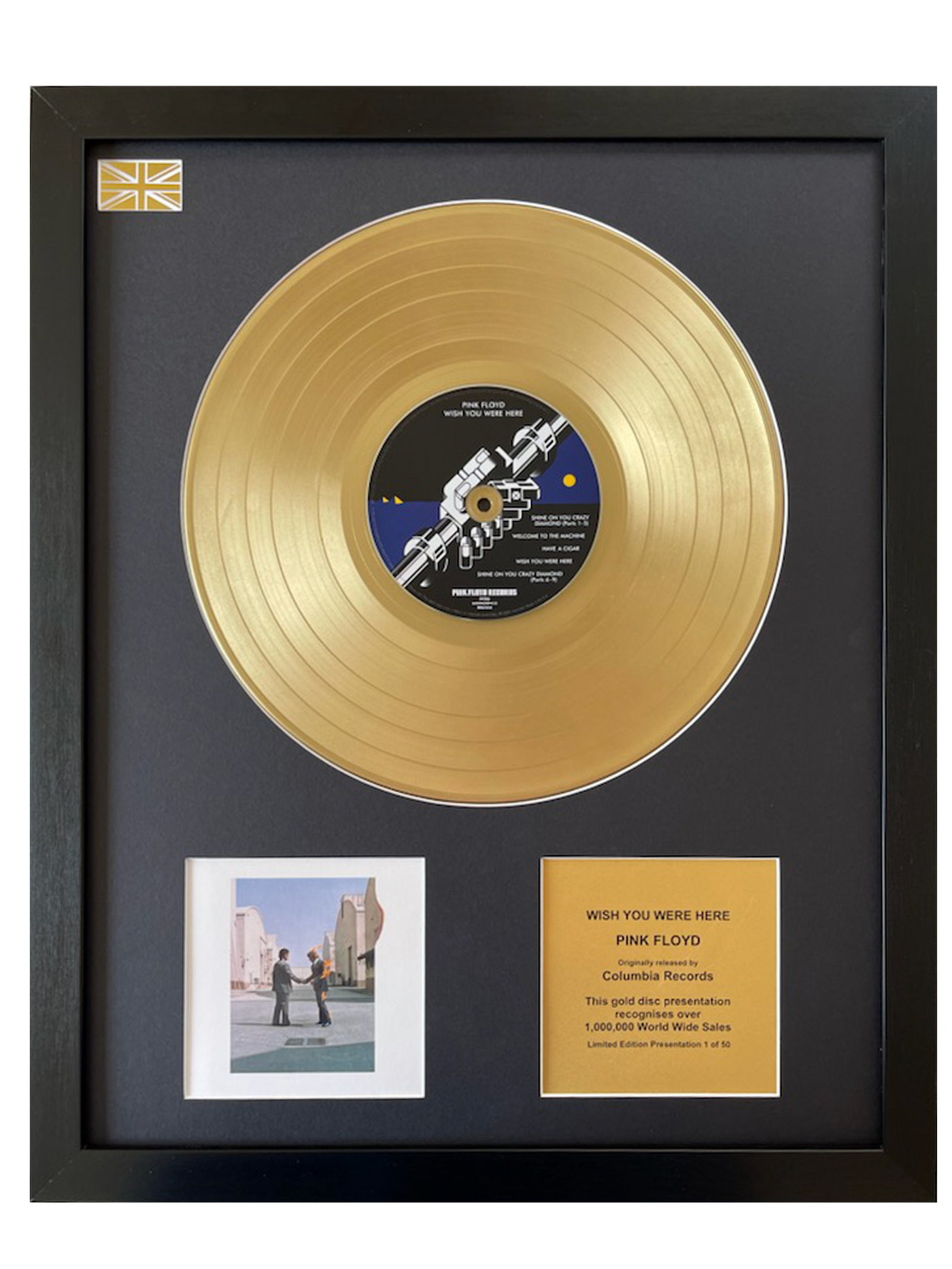 Pink Floyd Wish You Were Here Gold Disc The Gold Record Company