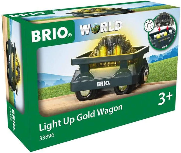 Brio World 33630 Mighty Golden Action Locomotive, Battery Operated Toy  Train