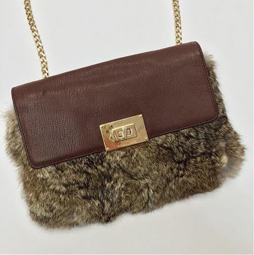 michael kors fur bag