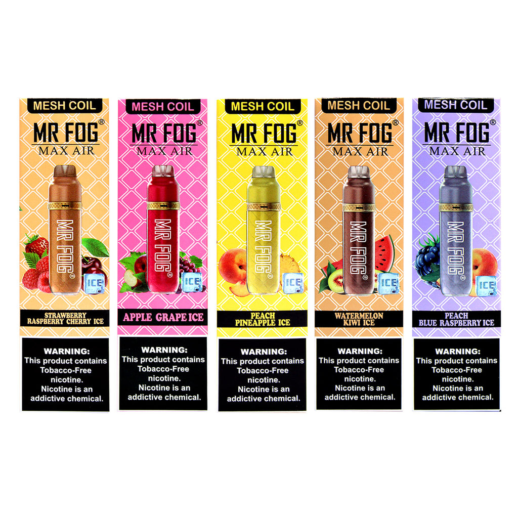 Non-refillable disposable vape bar：Mr. Fog Max Air Mrfogmaxairdisposablevape_1024x1024