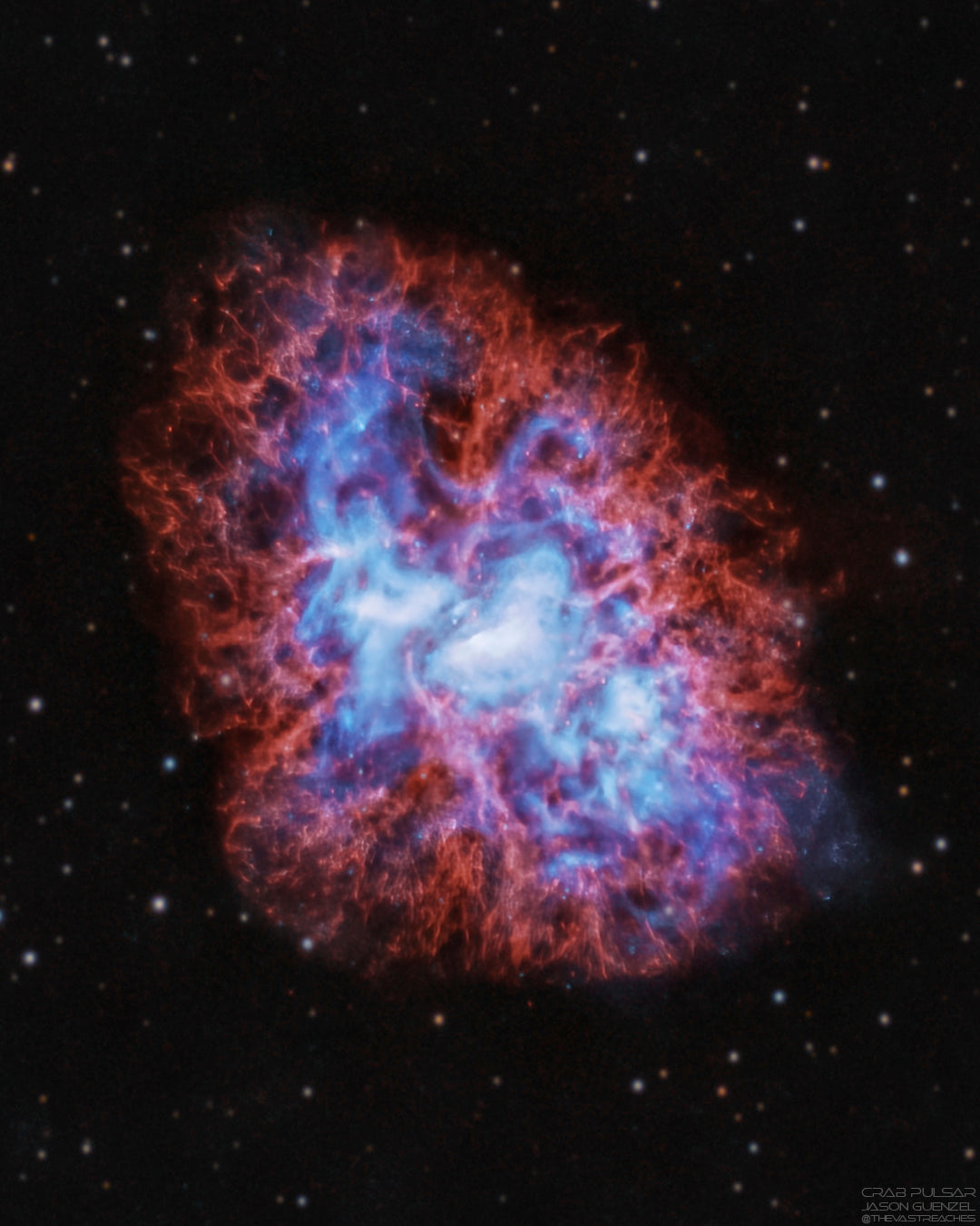 M1 - The Crab Nebula in NIRHaRGB by Jason Guenzel