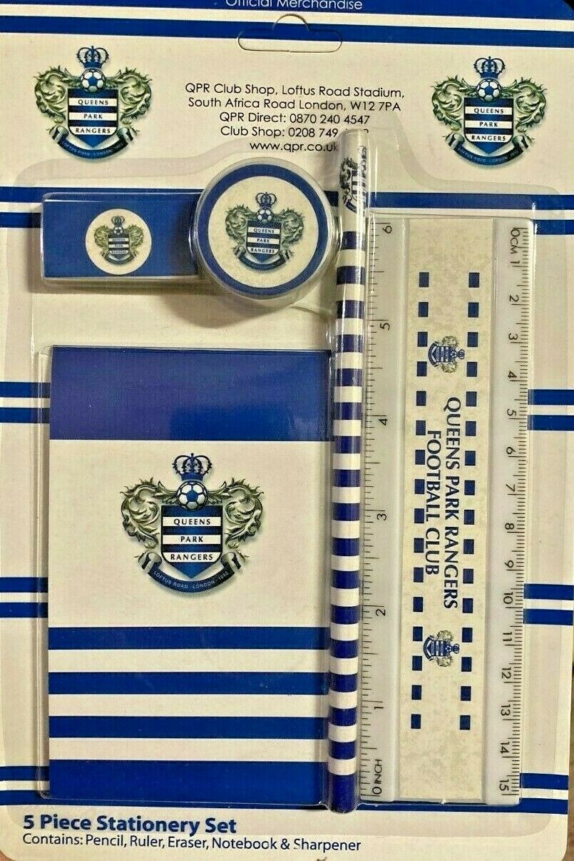 Queens Park Rangers Official Item Stationery Set 5 Piece – Simply All Sorts
