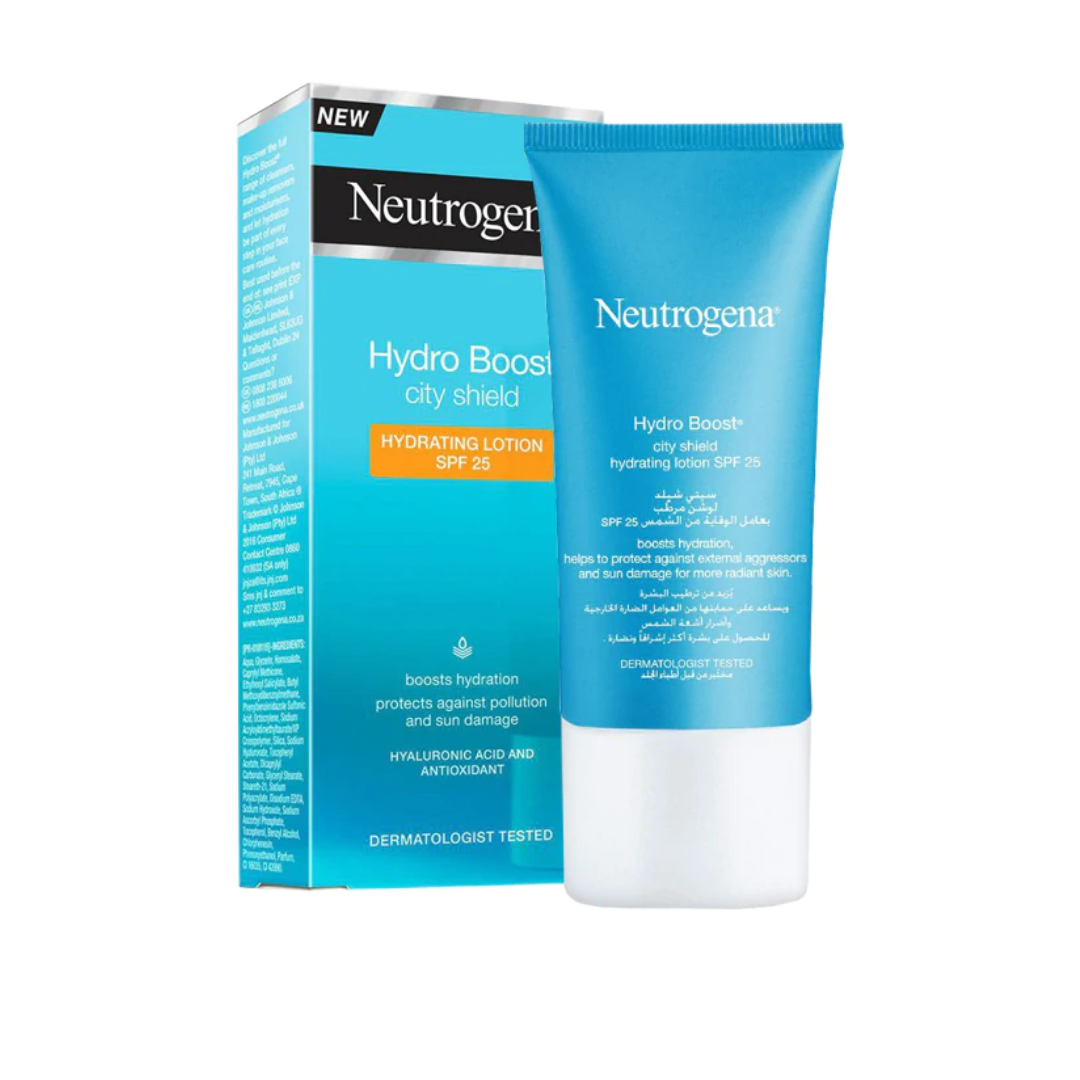 neutrogena hydro boost spf 25 city shield hydrating lotion