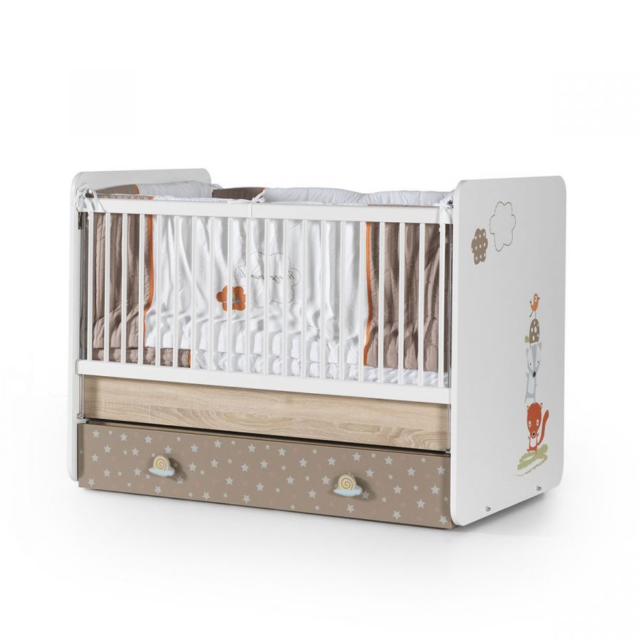 baby cot bed with storage