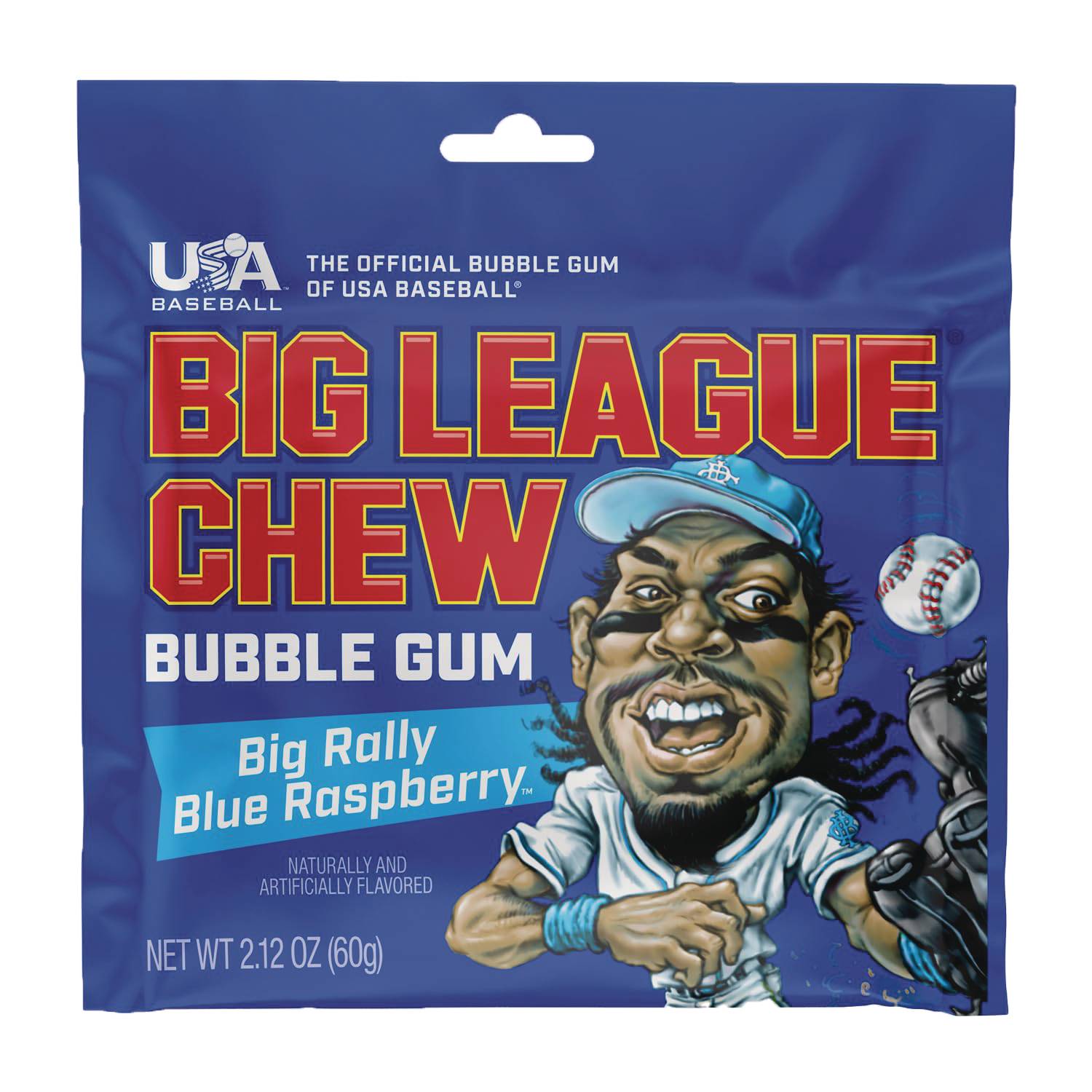 BIG LEAGUE CHEW BLUE RASPBERRY 12CT DISP (NET) (C: 1-1-2)