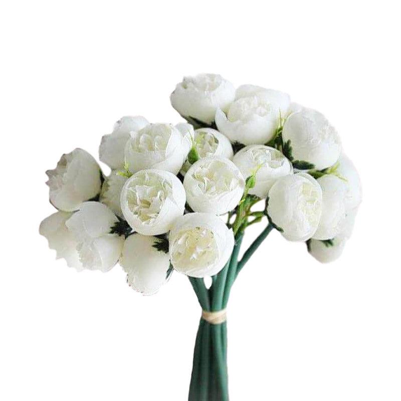 Pivoines artificielles blanches 21 fleurs – Ma Plante Artificielle