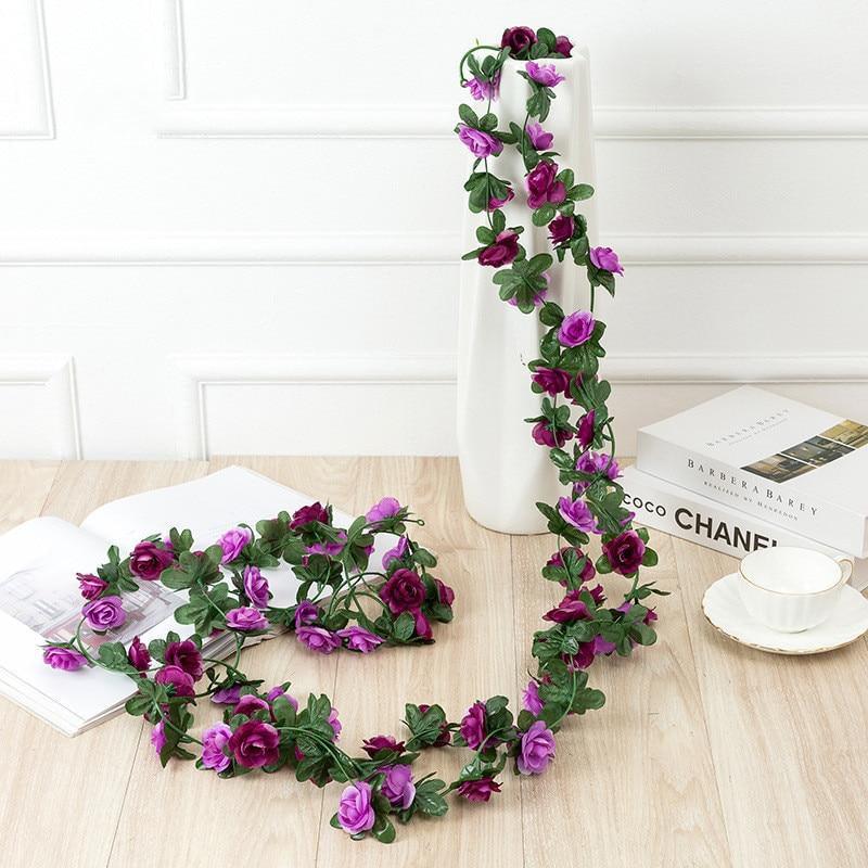 Guirlande fleur artificielle violette – Ma Plante Artificielle