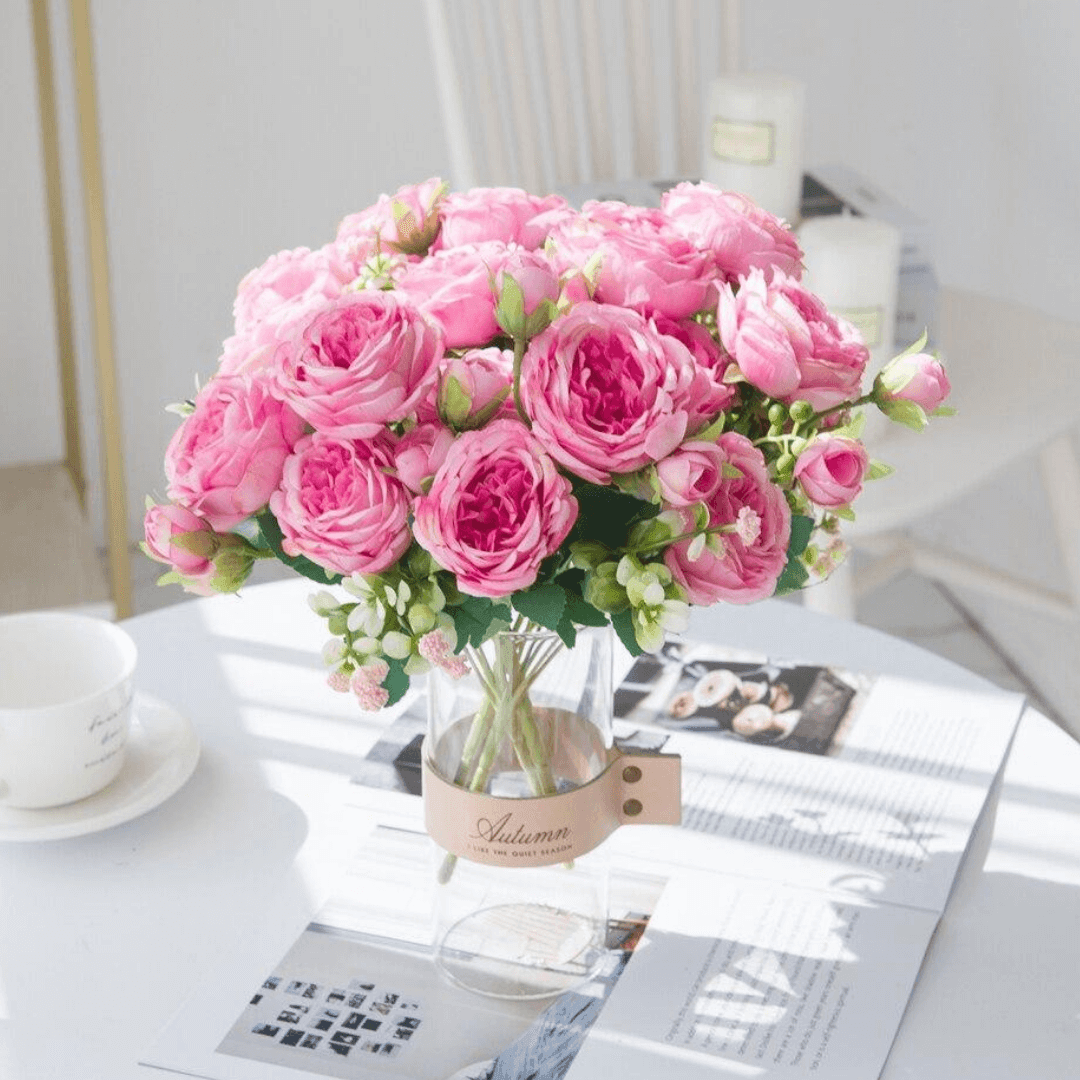 Belles pivoines artificielles roses pales haut de gamme – Ma Plante  Artificielle