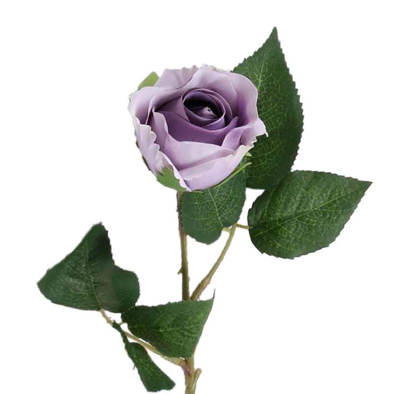 Rose artificielle violette haut de gamme 40cm | Ma plante artificielle – Ma  Plante Artificielle