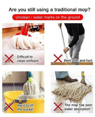 Buy 360° Rotatable Adjustable Cleaning Mop