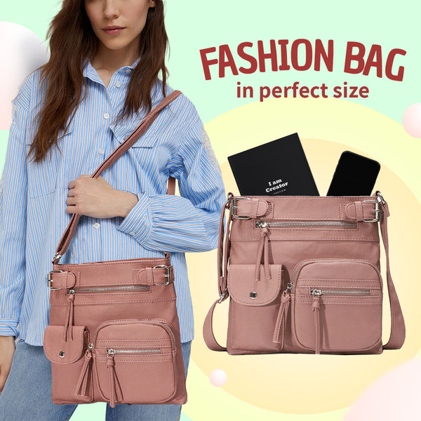 Multi-Pocket Crossbody Bag