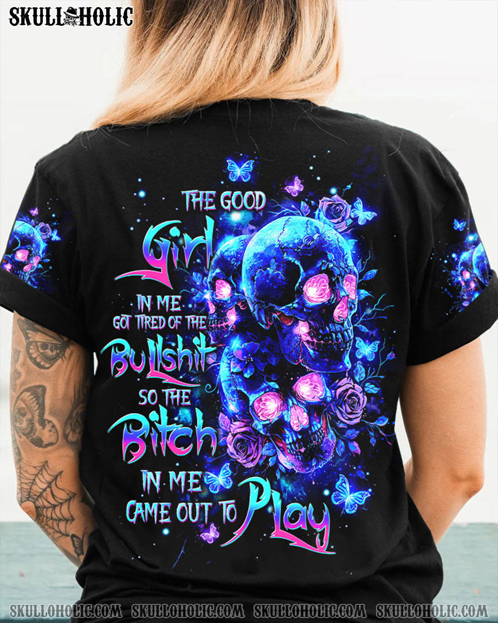 THE GOOD GIRL IN ME SKULL ALL OVER PRINT - TLTW2503243