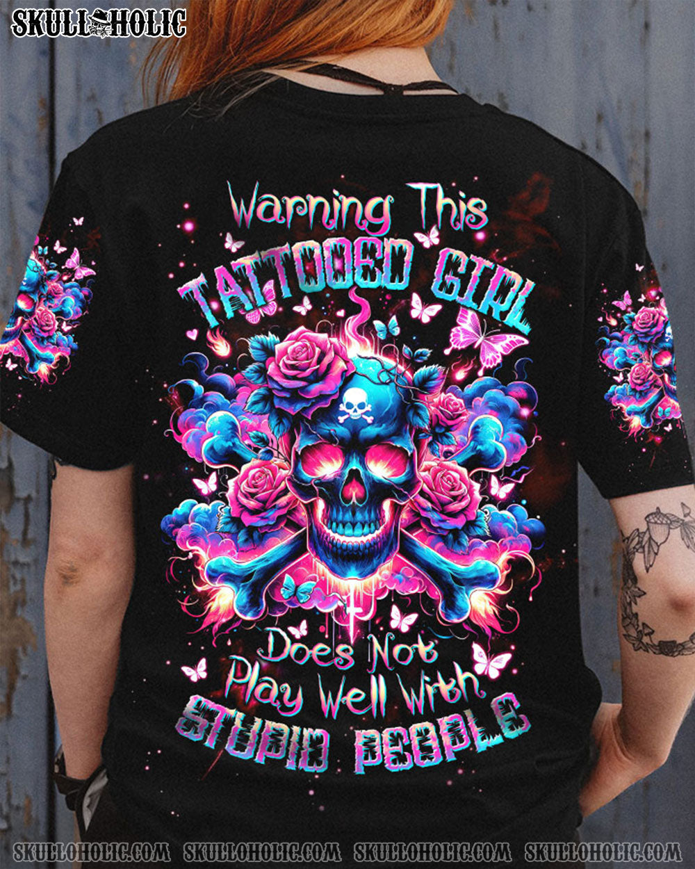 WARNING THIS TATTOOED GIRL ALL OVER PRINT - TLTW0503246