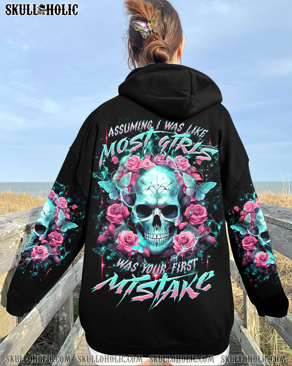 ASSUMING I WAS LIKE MOST GIRLS ROSE SKULL ALL OVER PRINT - TLTR1212231