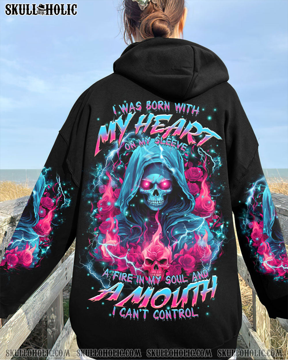 A MOUTH I CAN'T CONTROL SKULL REAPER ROSE ALL OVER PRINT - TLTR2912231