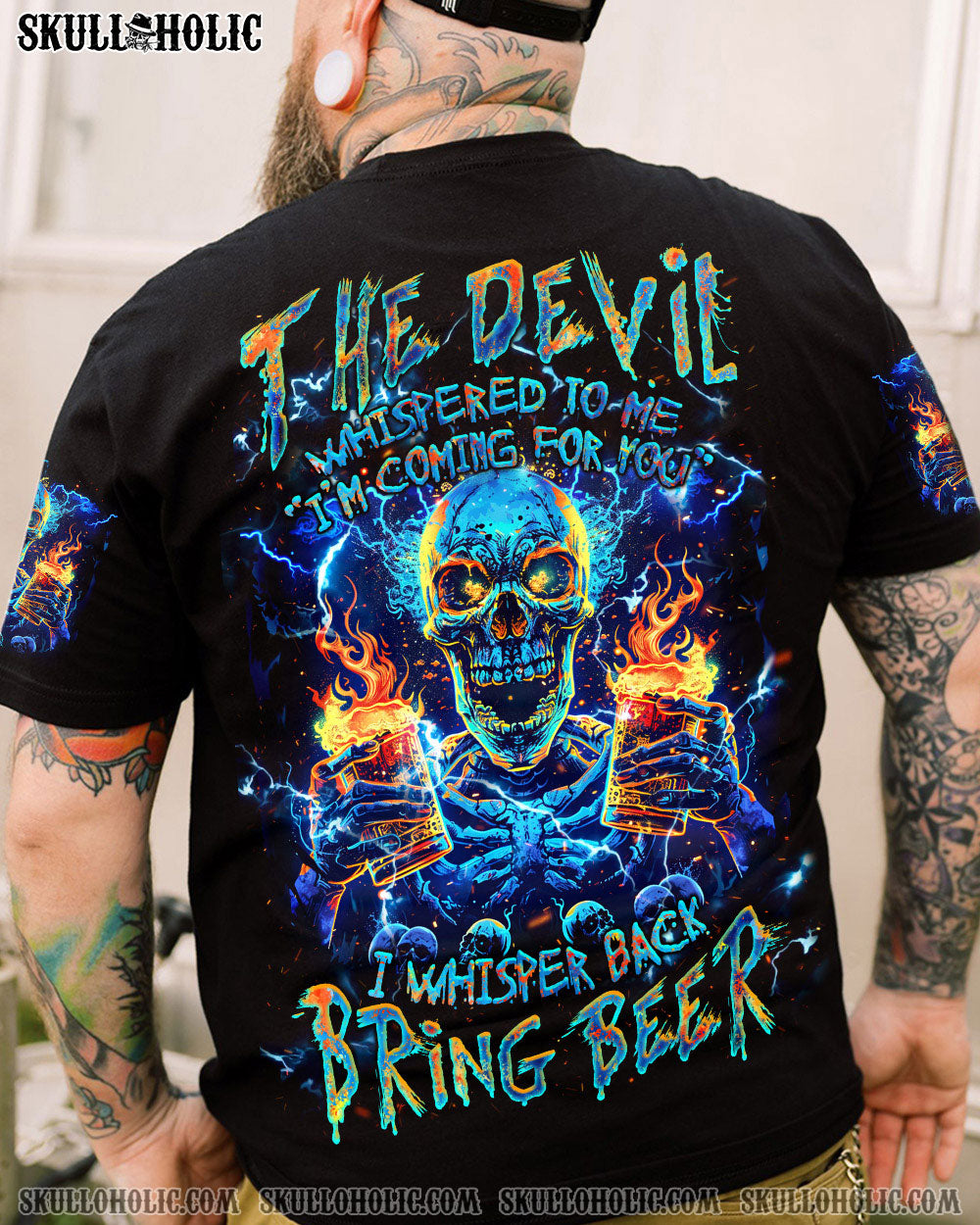 BRING BEER SKULL ALL OVER PRINT - TLNZ1603242