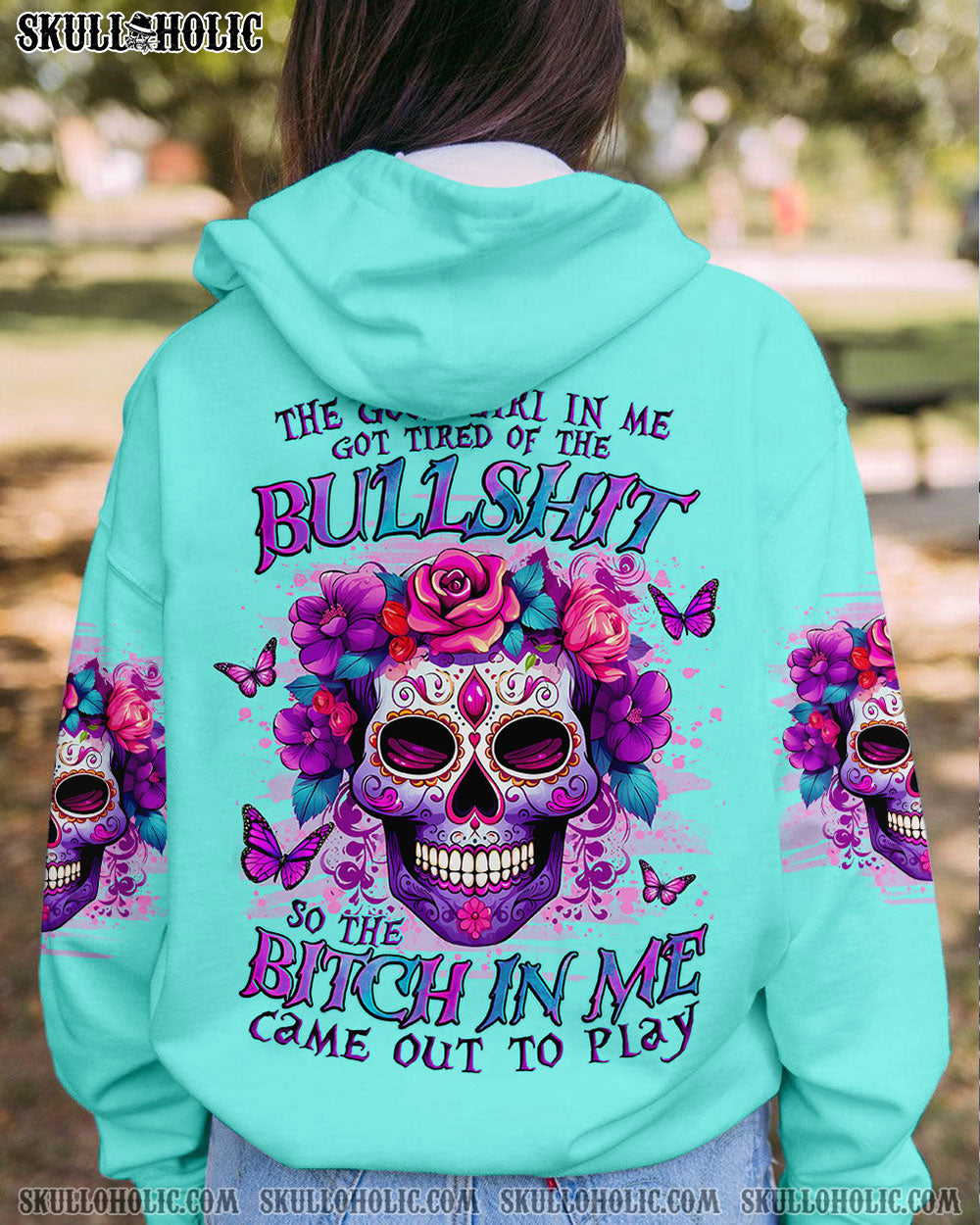 THE GOOD GIRL IN ME SUGAR SKULL ALL OVER PRINT - TLNO1612232