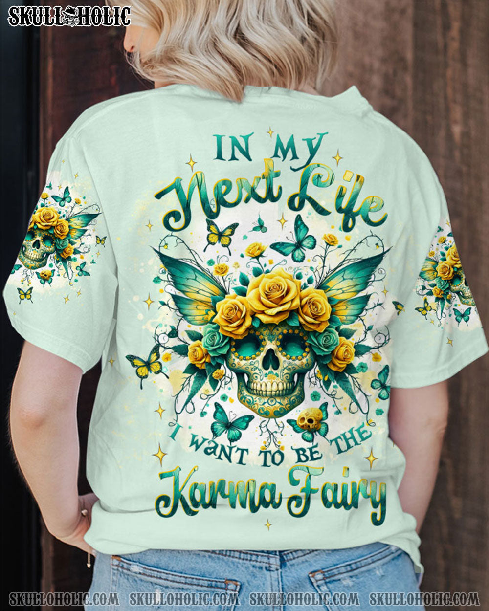 KARMA FAIRY SUGAR SKULL ALL OVER PRINT - TLTW1111231