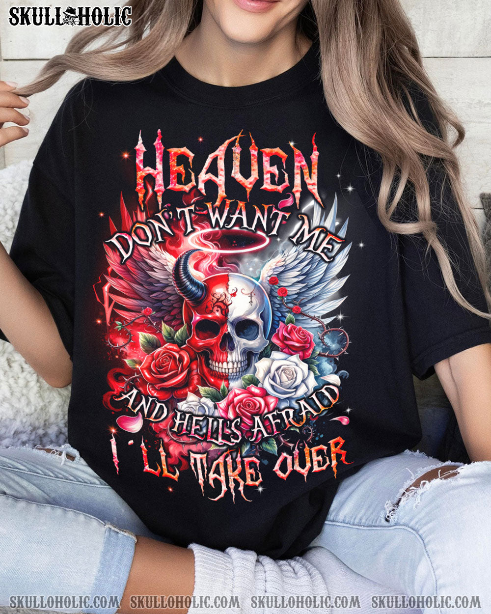 HEAVEN DON'T WANT ME COTTON SHIRT - TYQY3001246