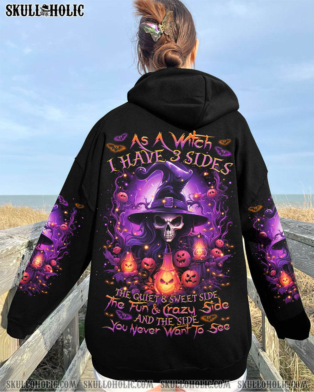 AS A WITCH I HAVE 3 SIDES HALLOWEEN ALL OVER PRINT - TLTR2408231