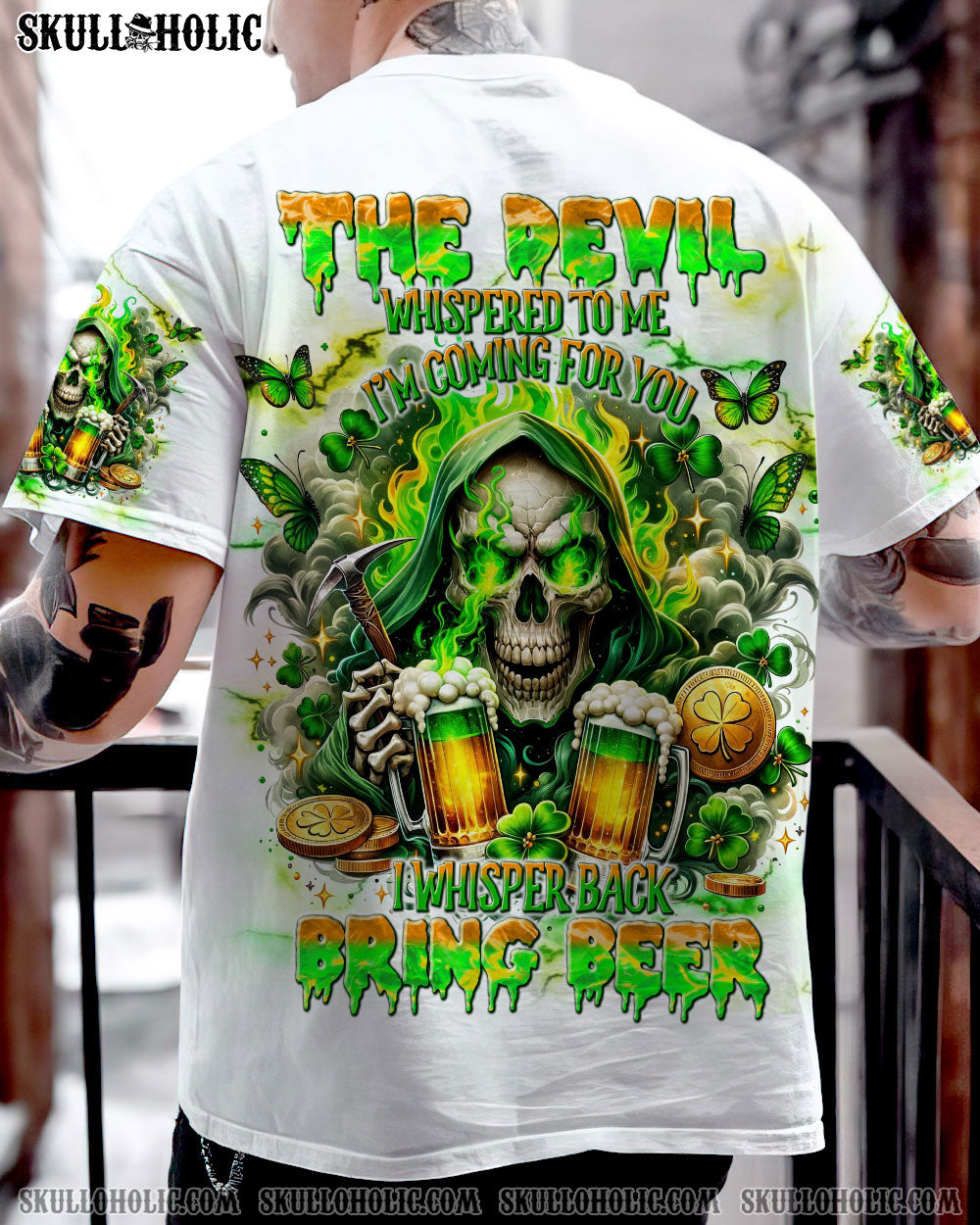 THE DEVIL WHISPERED BEER REAPER PATRICK'S DAY ALL OVER PRINT - TLNT0801242