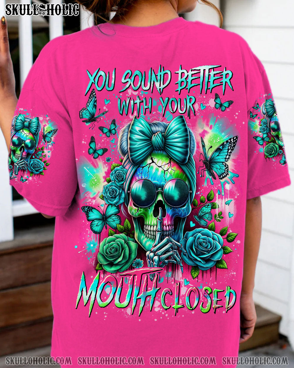 YOU SOUND BETTER WITH YOU MOUTH CLOSED ALL OVER PRINT - TYTD2005241