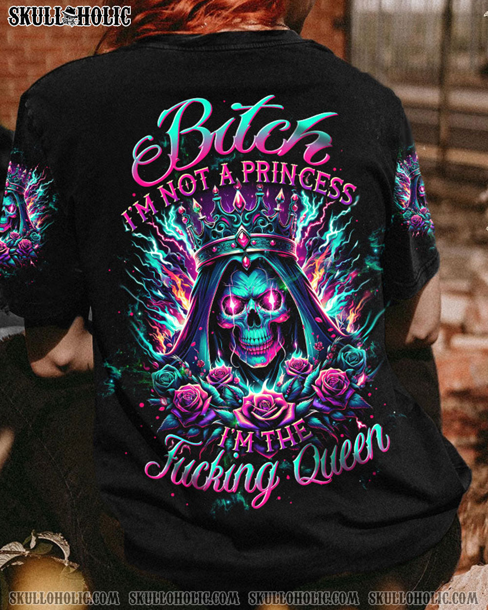 I'M THE F QUEEN SKULL ALL OVER PRINT - TLTW0301244