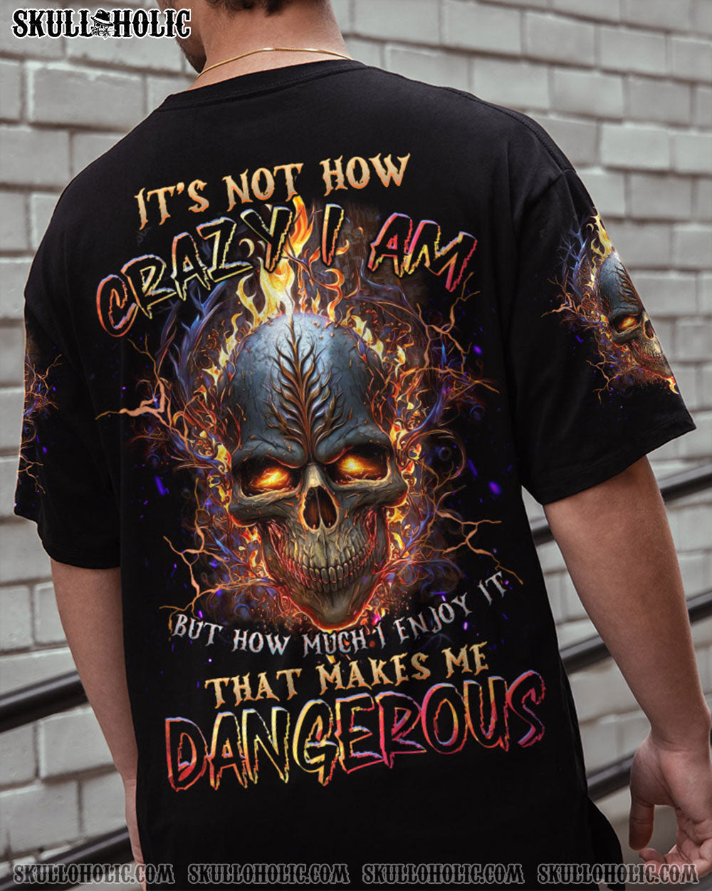 THAT MAKES ME DANGEROUS SKULL ALL OVER PRINT - TLNZ1805232