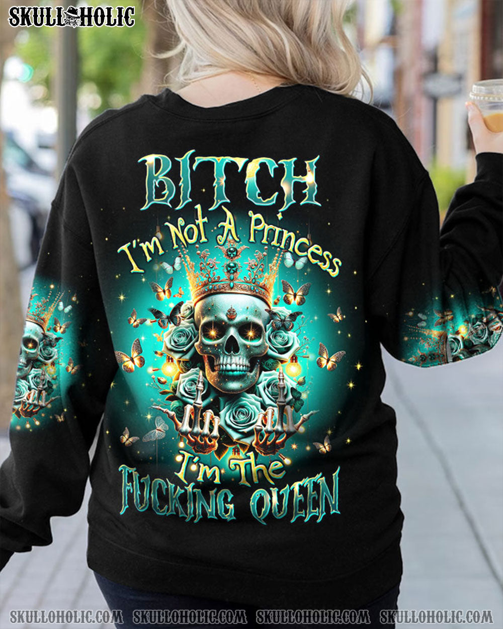 I'M THE F QUEEN SKULL CHRISTMAS ALL OVER PRINT - TLTW2010235