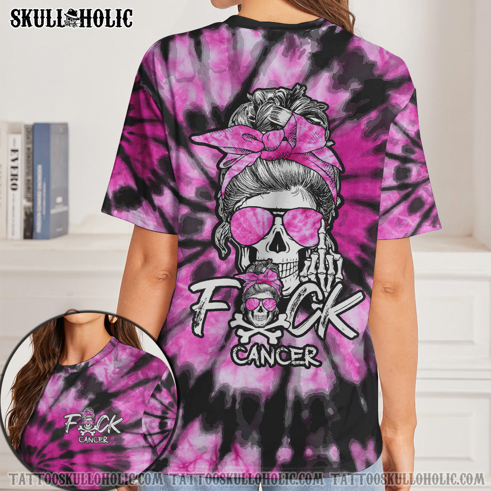 (HOT DEAL) FCKS CANCER SKULL TIE DYE ALL OVER PRINT - TLTY1706213