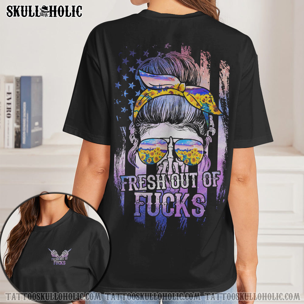 (HOT DEAL) FRESH OUT OF F PURPLE SUNFLOWER SKULL 2D - TLNO1408213