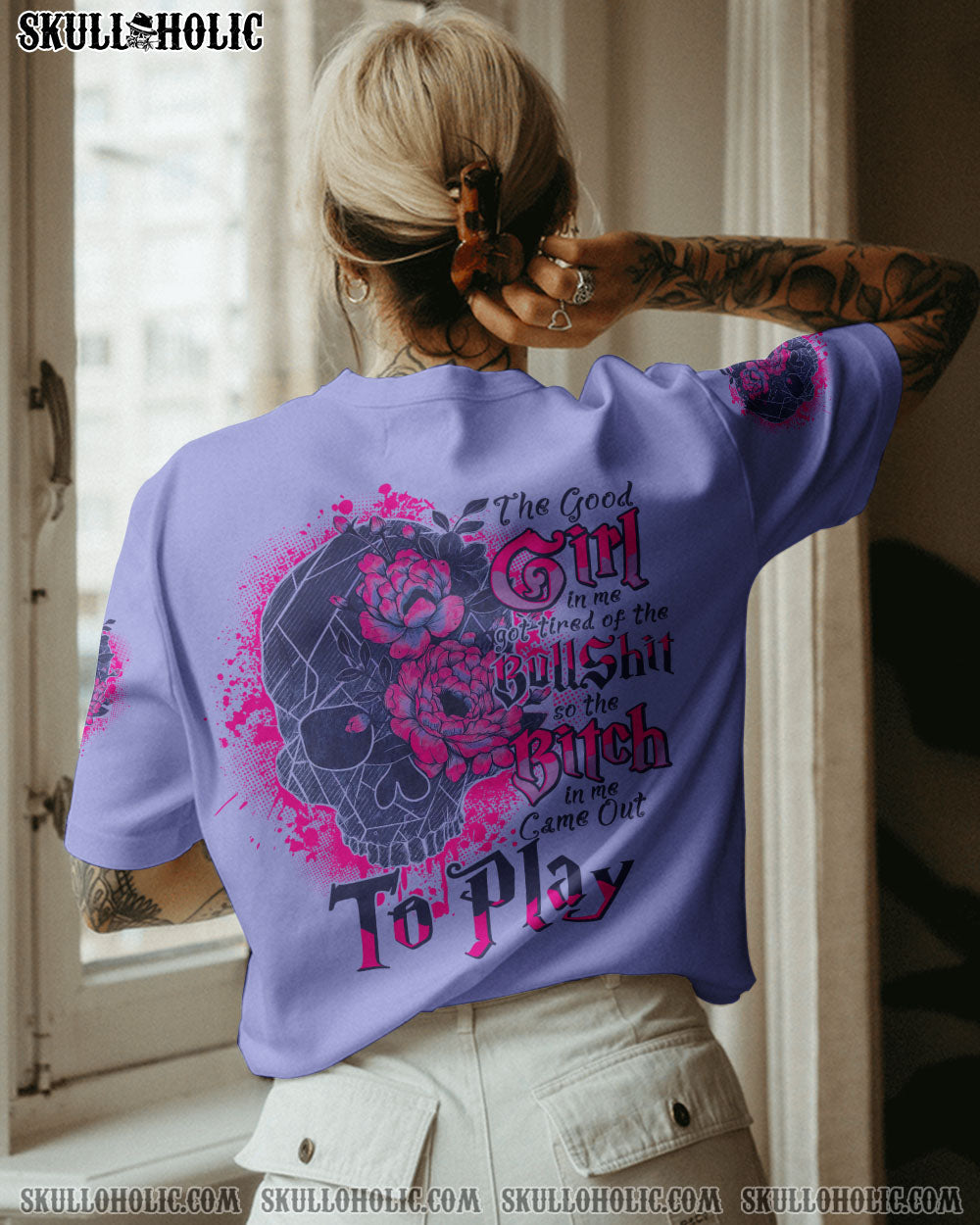 THE GOOD GIRL IN ME PURPLE ALL OVER PRINT - TLNO2211222