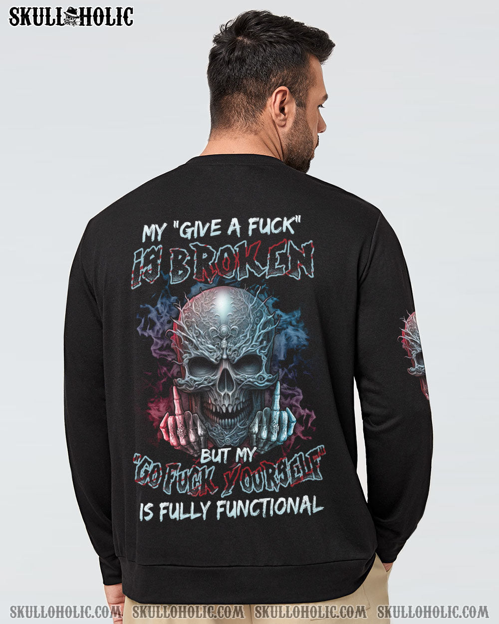 MY GIVE A F MAD SKULL ALL OVER PRINT - TLNZ2803234