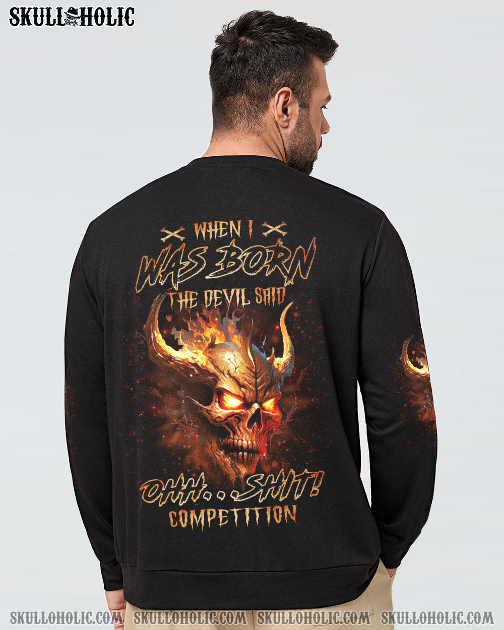 WHEN I WAS BORN DEVIL SAID ALL OVER PRINT - YHLN0603234