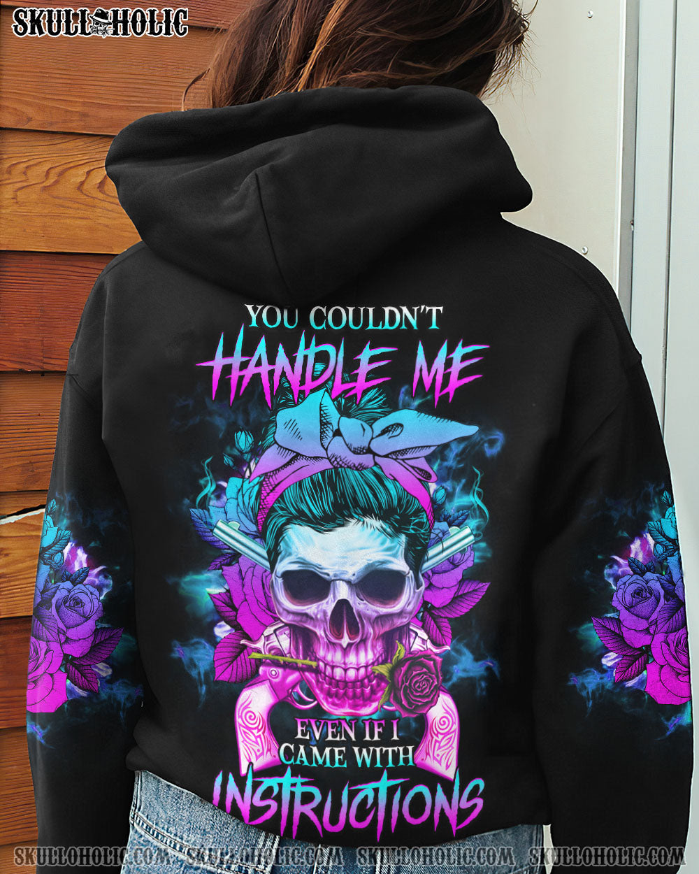 YOU COULDN'T HANDLE ME SKULL ALL OVER PRINT - YHHG2302231