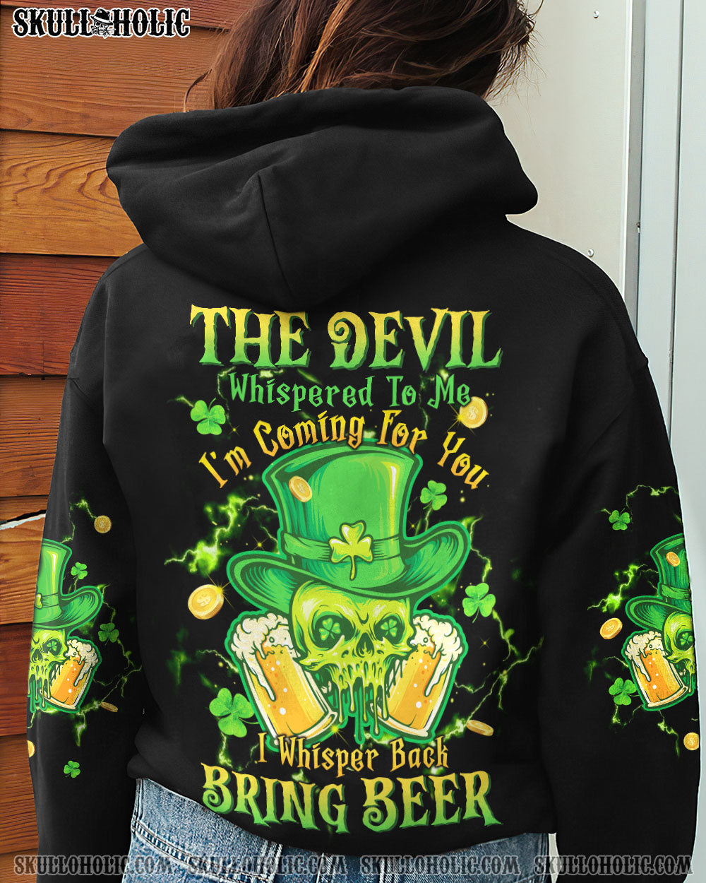 THE DEVIL WHISPERED BEER SKULL PATRICK'S DAY ALL OVER PRINT - TLTW1901231