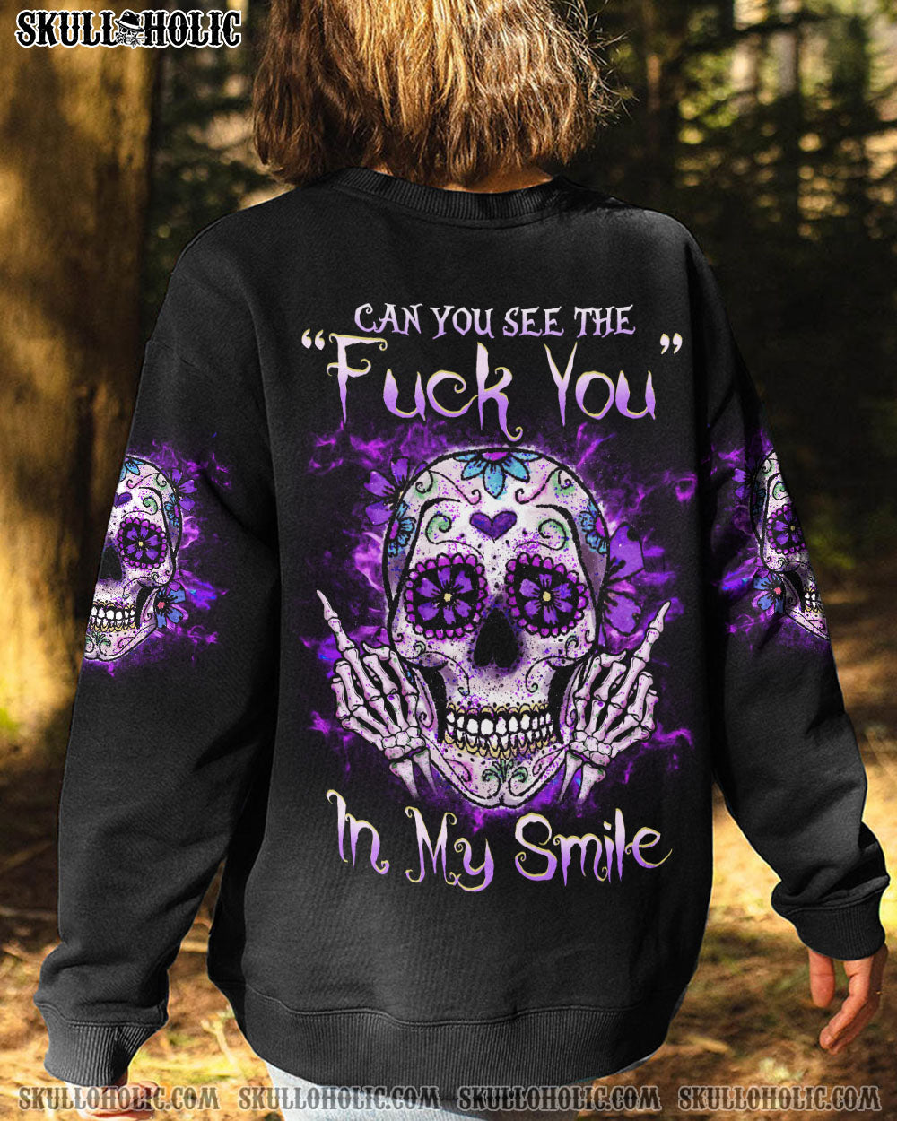 CAN YOU SEE THE F YOU SKULL ALL OVER PRINT - YHHG2903231