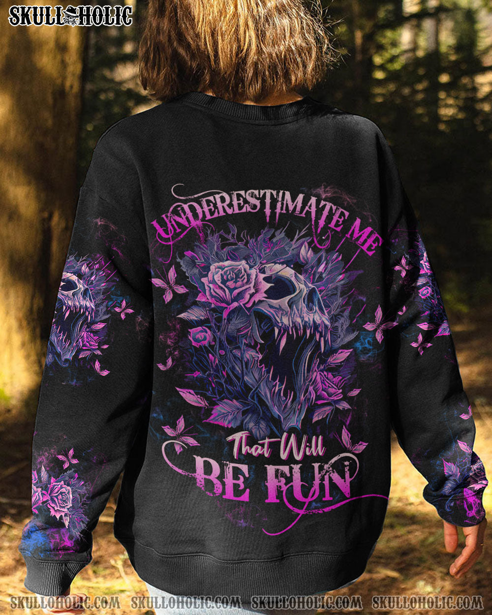 UNDERESTIMATE ME MAD SKULL ALL OVER PRINT - TLTW2302231