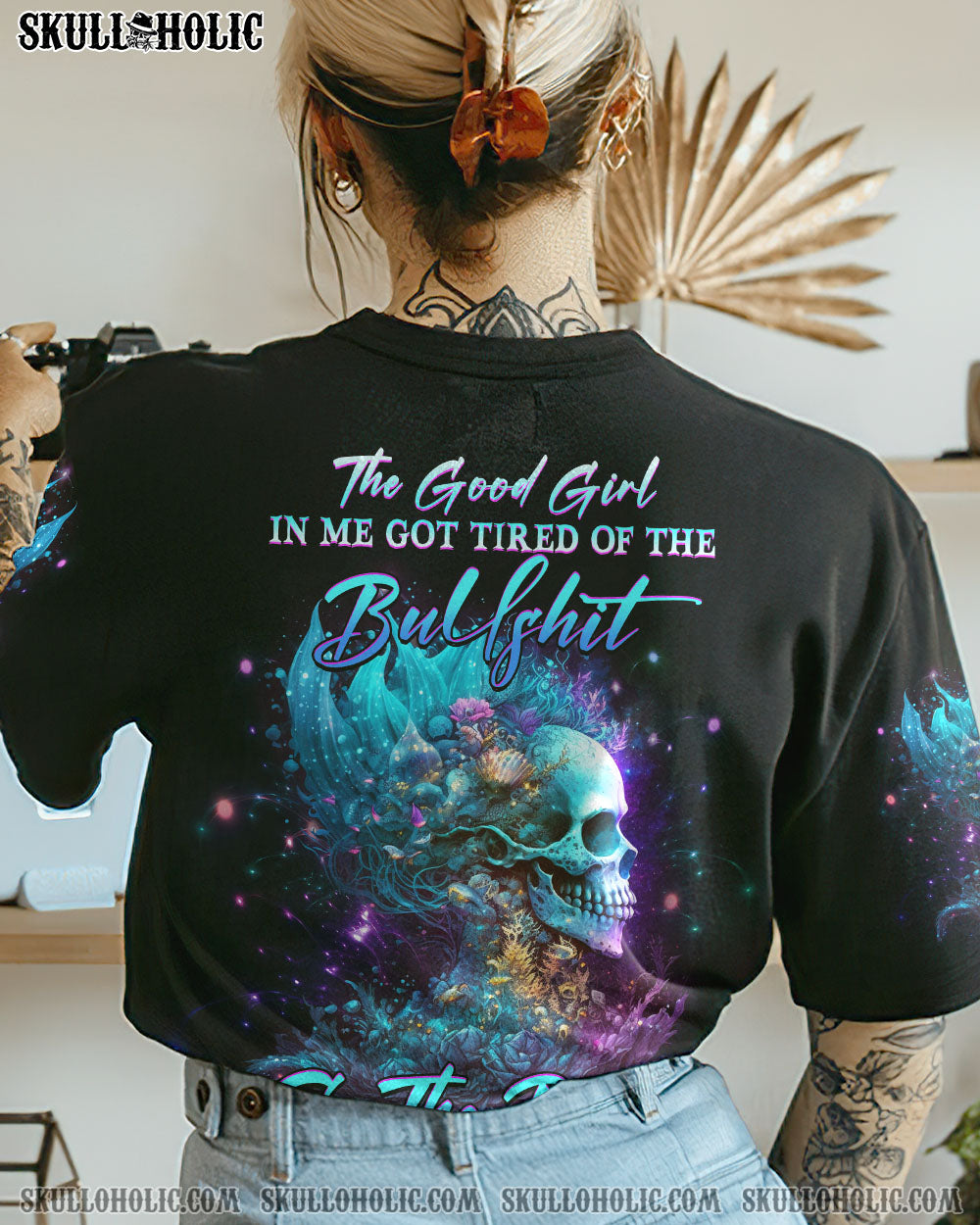 THE GOOD GIRL IN ME GOT TIRED SKULL ALL OVER PRINT - YHHG2702233