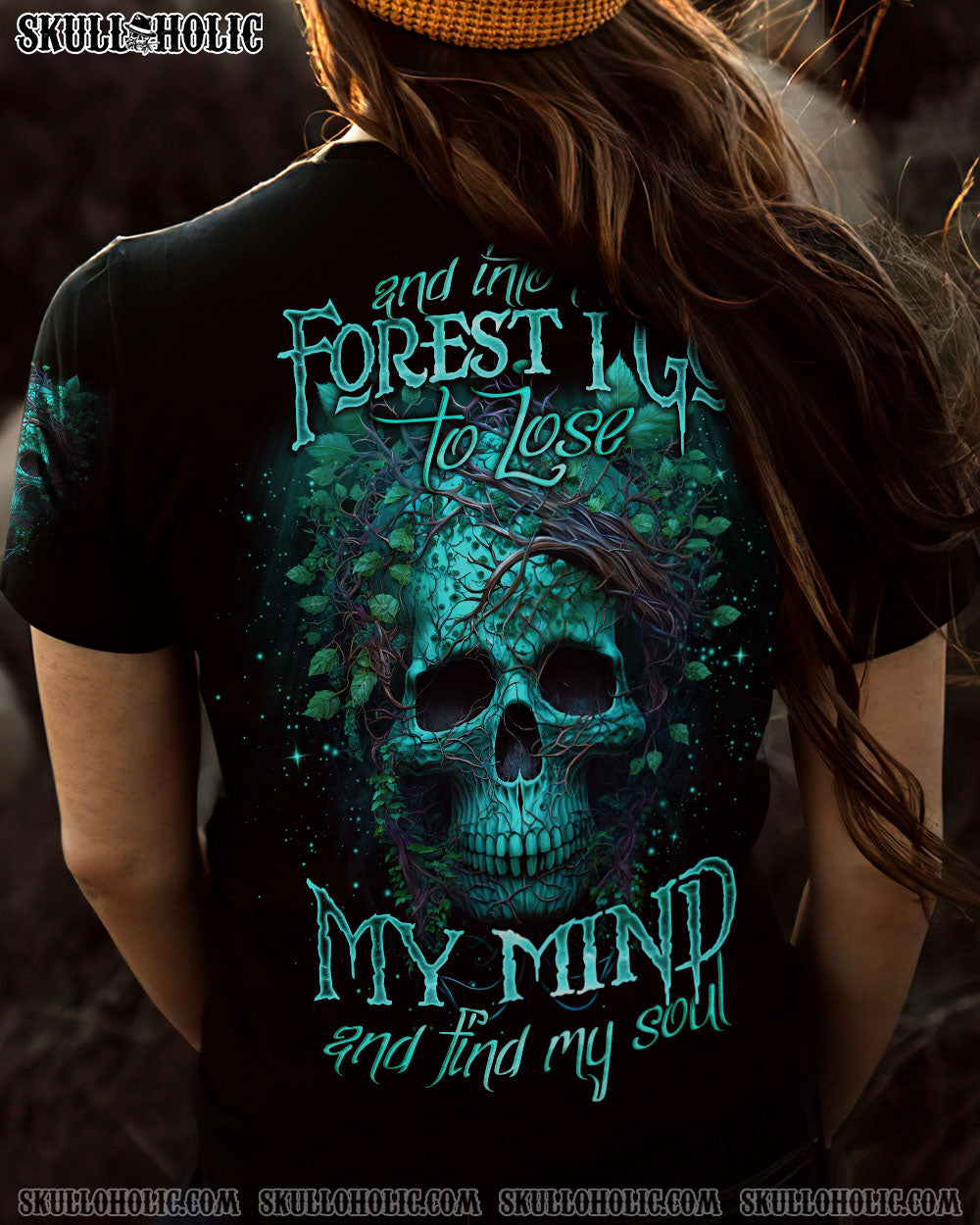 AND INTO THE FOREST I GO SKULL ALL OVER PRINT - TLNO1704231