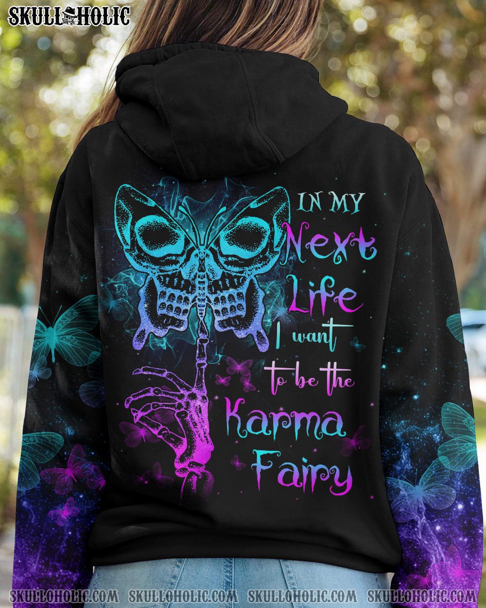 KARMA FAIRY SKULL ALL OVER PRINT - YHHG1801234