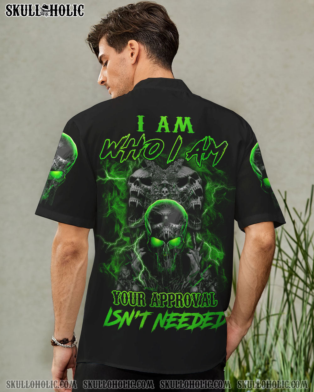 I AM WHO I AM SKULL BASEBALL JERSEY - YHHN2709222