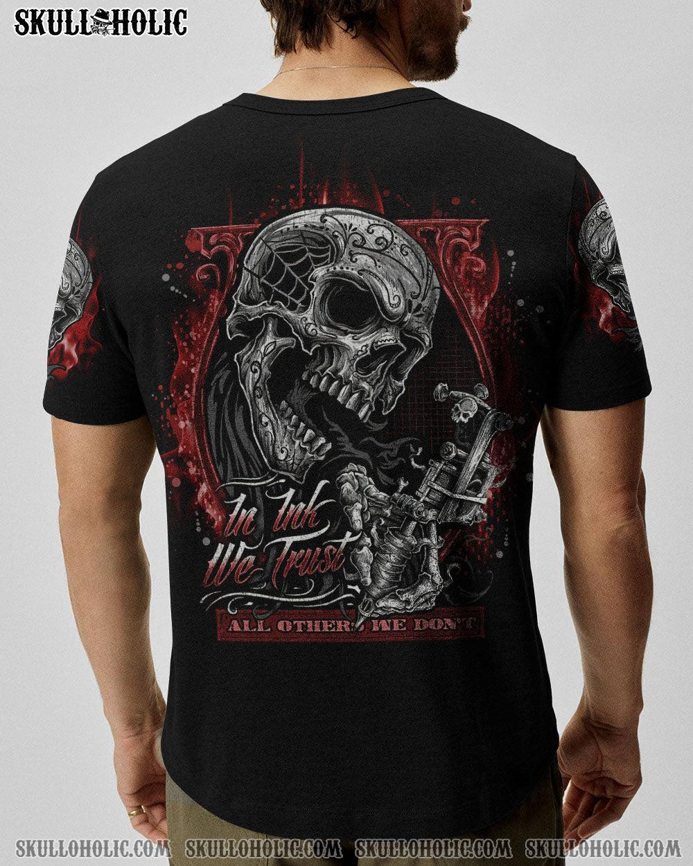 IN INK WE TRUST SKULL ALL OVER PRINT - TLNO0404234